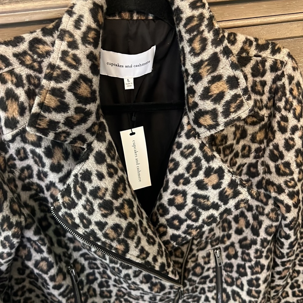 Cupcakes and Cashmere Leopard Print Jacket * New!
